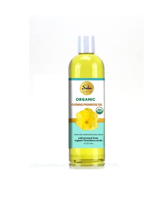 Aceite de onagra puro orgánico 24oz botella frontal