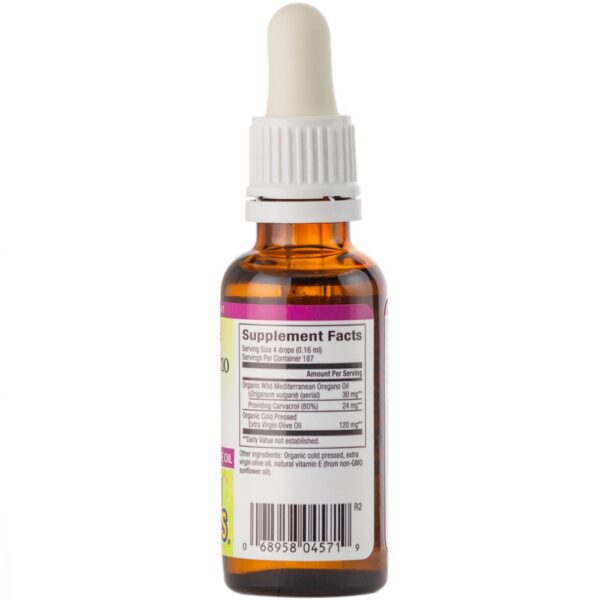 Aceite de orégano y aceite de oliva orgánico Natural Factors