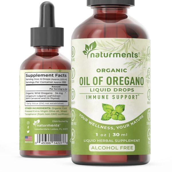 Aceite de orégano concentrado Naturments para sistema inmune y digestivo