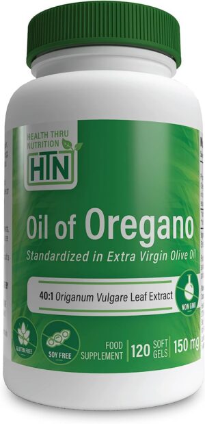 Version 1.0.0 Aceite de orégano Health Thru Nutrition 120 mini cápsulas concentrado