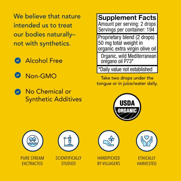 Version 1.0.0 Aceite de Orégano Oreganol P73 en uso