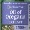 Aceite de orégano Puritan's Pride 150 mg cápsula blanda lateral