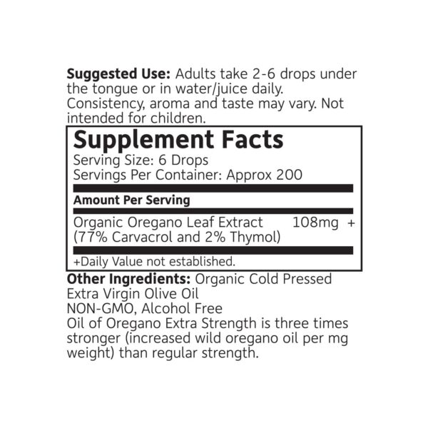 Aceite de orégano silvestre mediterráneo orgánico