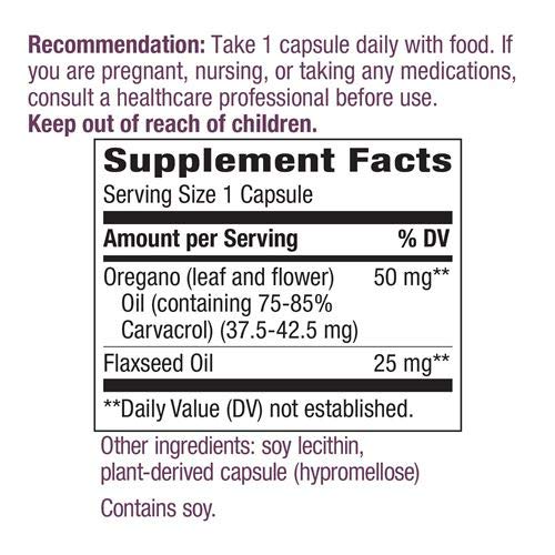 Aceite de orégano sin gluten Nature's Way para bienestar inmunológico