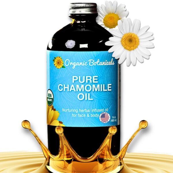 Version 1.0.0 Aceite orgánico puro de manzanilla para piel y cabello