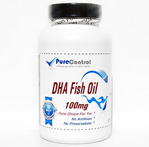 Aceite de pescado DHA en cápsulas, frasco de 100 cápsulas