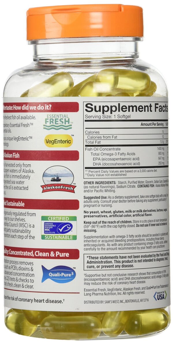 Caja de Aceite de pescado Member's Mark