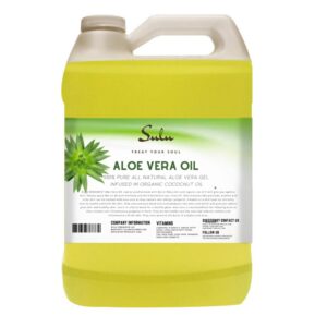Aceite prensado en frío de aloe vera natural SULU ORGANICS galón