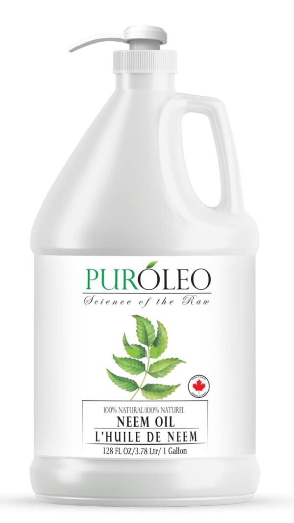 Aceite puro de neem PUROLEO 128 oz envase