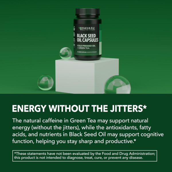 Cápsulas líquidas de aceite de semilla negra