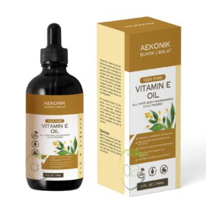 Aceite de vitamina e orgánico AEKONIK botella 4 oz para piel seca