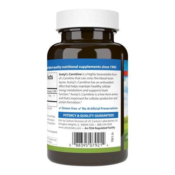 Cápsulas acetil L-carnitina 500 mg