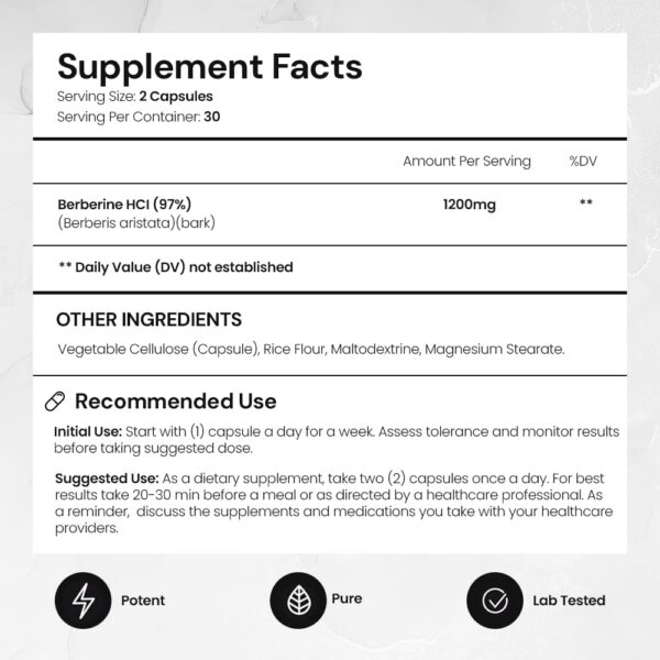Version 1.0.0 Etiqueta del producto ACEWORKZ Berberine HCL