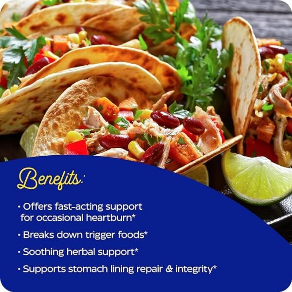 Etiqueta de Acid Soothe Enzymedica