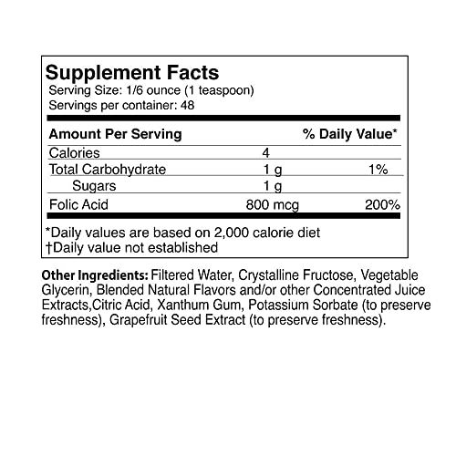 Ácido fólico líquido Life Solutions para embarazo y cerebro