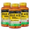 Ácido fólico Mason Natural botellas 3 paquetes