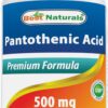 Ácido pantoténico 500mg 120 tabletas Best Naturals