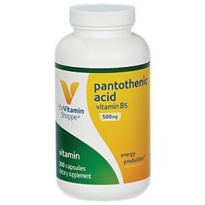 Ácido pantoténico The Vitamin Shoppe 500 mg 300 cápsulas