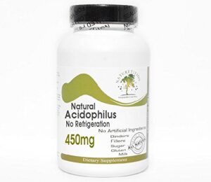Botella de Acidophilus Natural 450mg 100 cápsulas Naturetition