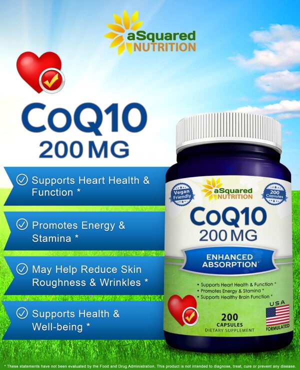 Frasco CoQ10 polvo vegano aSquared Nutrition