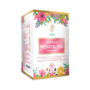 ACTIF prenatal DHA gomitas frente al envase