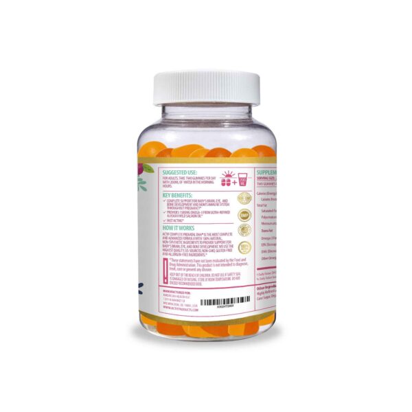 Detalle de gomitas ACTIF prenatal