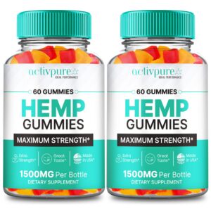 Version 1.0.0 Activ Pure Hemp Gummies frontal de empaque