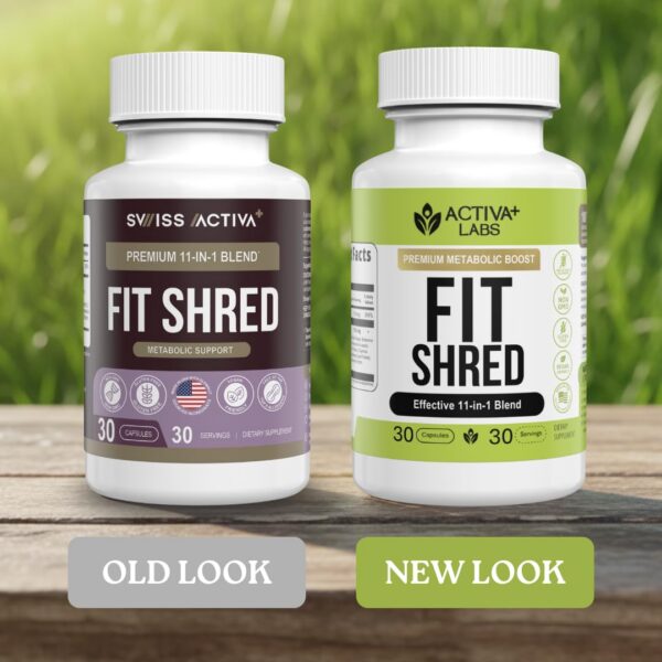 Version 1.0.0 Frasco de cápsulas Fit Shred