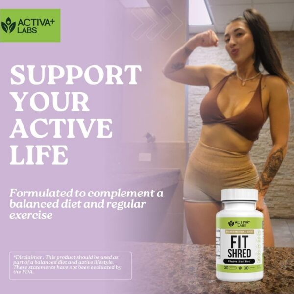 Detalle de etiqueta trasera de Fit Shred