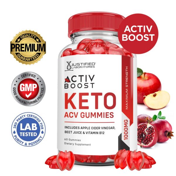 Version 1.0.0 Gomitas Keto ACV con vitamina B12 y base pectina sin gelatina Activboost