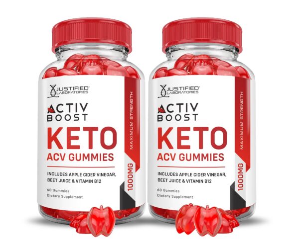 Activboost gominolas keto acv envase frontal paquete doble