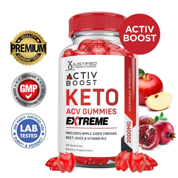 Activboost gomitas keto con jugo de granada y polvo de remolacha