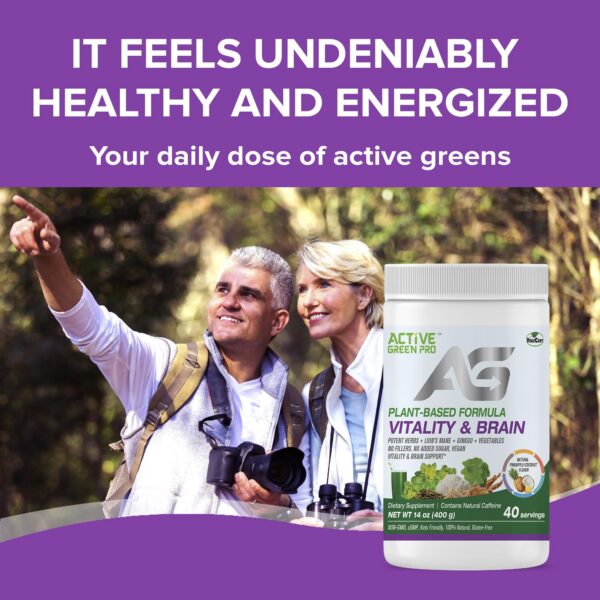 Active Green Pro suplemento polvo sin aditivos, vegano y limpio