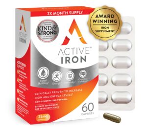 Active Iron 25 mg cápsulas frente de envase