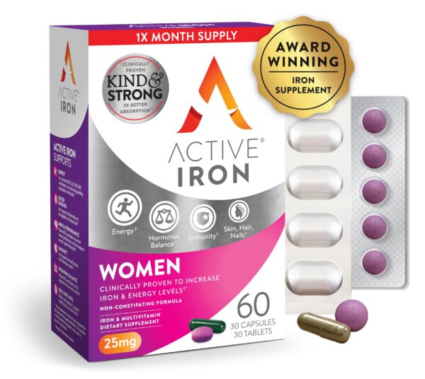 Version 1.0.0 Caja de Active Iron con multivitamínico