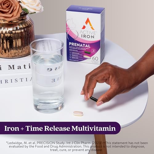 Etiqueta de ingredientes Active Iron Prenatal