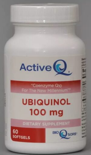 ActiveQ 100 mg ubiquinol cápsulas blandas frasco