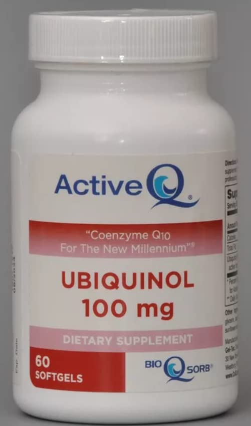ActiveQ 100 mg ubiquinol cápsulas blandas frasco