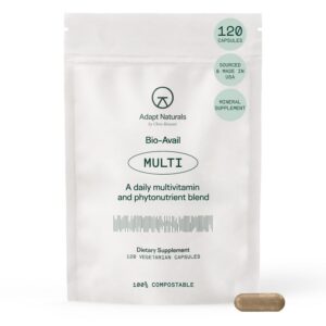 Version 1.0.0 Frente de la botella Adapt Naturals Multivitamínico