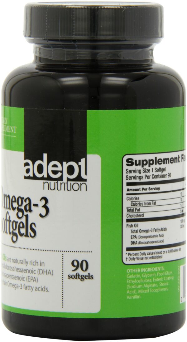Frasco de Adept Nutrition Omega-3