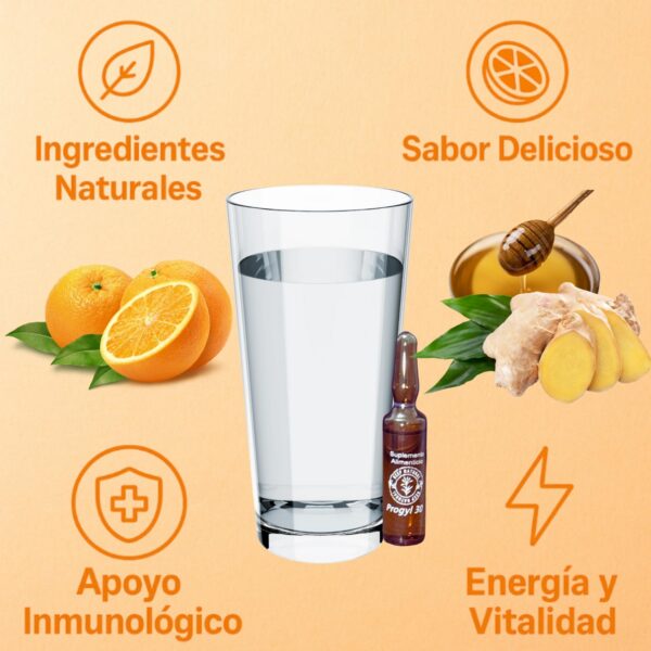 Frasco de ultravitaminas Aderogyl - interior