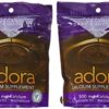 Adora chocolate oscuro, etiqueta lateral