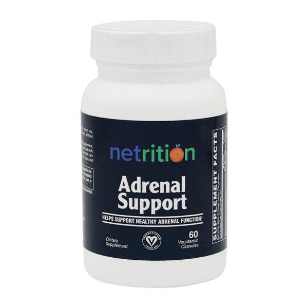 Adrenal Support frasco y etiqueta