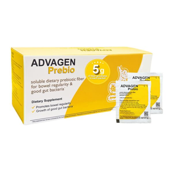 Version 1.0.0 ADVAGEN suplemento fibra prebiótica en polvo sin sabor 30 porciones caja