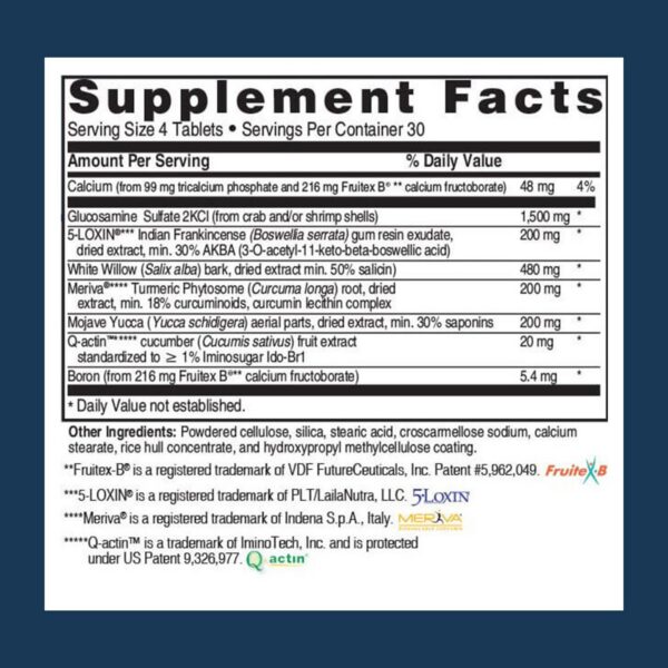 Version 1.0.0 Etiqueta lateral y envase de Joint Support