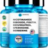 Frasco AdvantageNutra Nicotinamida Ribósido NR 500mg 60 cápsulas