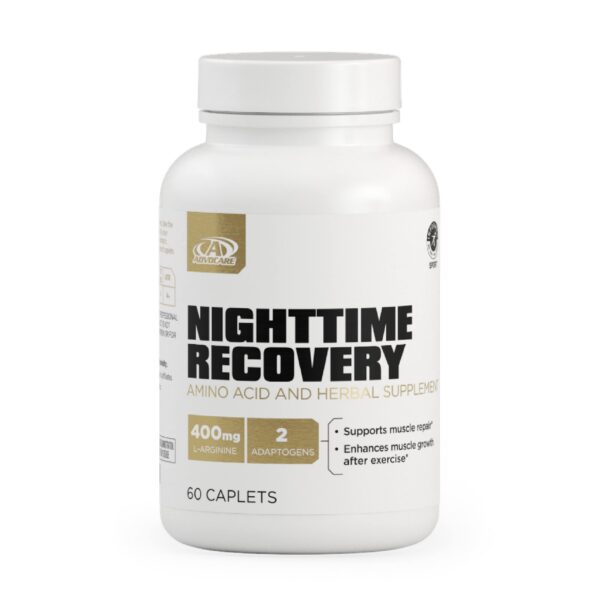 Frente de la etiqueta de AdvoCare Nighttime Recovery