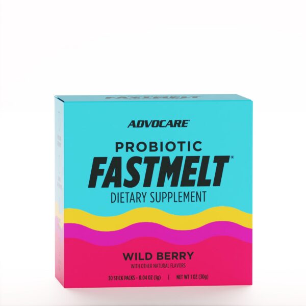 Version 1.0.0 AdvoCare Probiotic FastMelt polvo rápido disolver 3 mil millones ufc