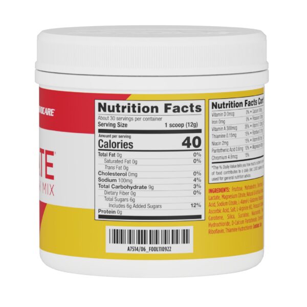 Version 1.0.0 Frasco y etiqueta de información