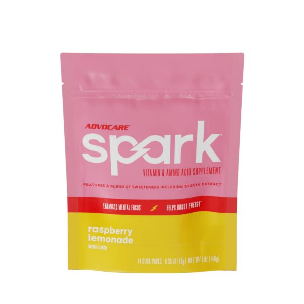 AdvoCare Spark polvo sin azúcar sabor frambuesa limon